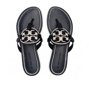 Tory Burch Miller Metal Logo Sandals